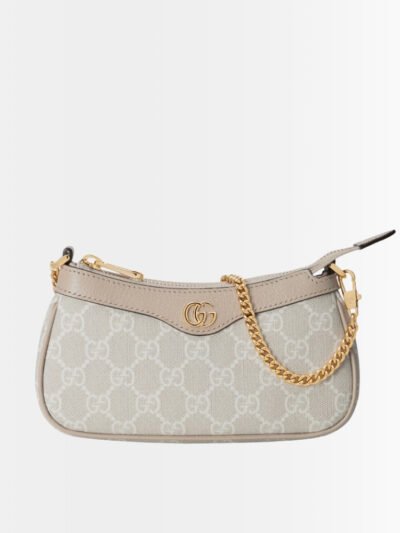 Gucci Ophidia Mini Handle Bag Beige And White 19Cm 764960 FACJT 9641