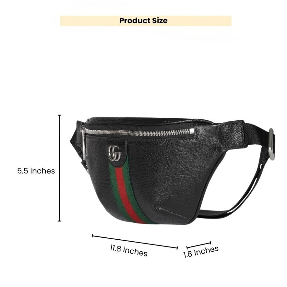 Gucci Ophidia Small Belt Bag Black 30Cm 839106 AAE1B 1043