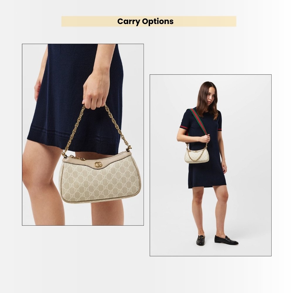 Gucci Ophidia Small Handbag Beige And White 25cm 735145 UULBG 9683