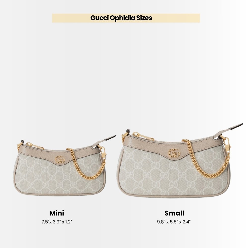 Gucci Ophidia Small Handbag Beige And White 25cm 735145 UULBG 9683