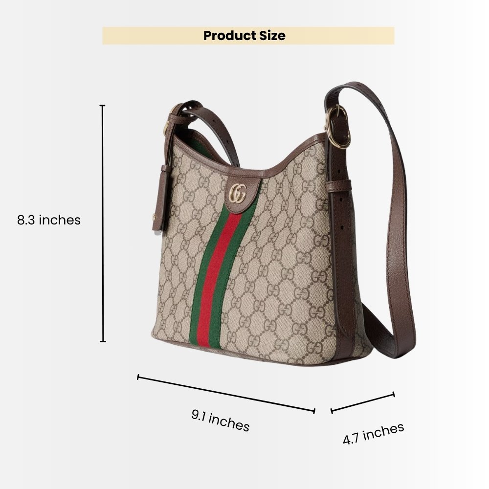 Gucci Ophidia Small Shoulder Bag Beige And Dark Brown 23Cm 836872 FAE0K 9853