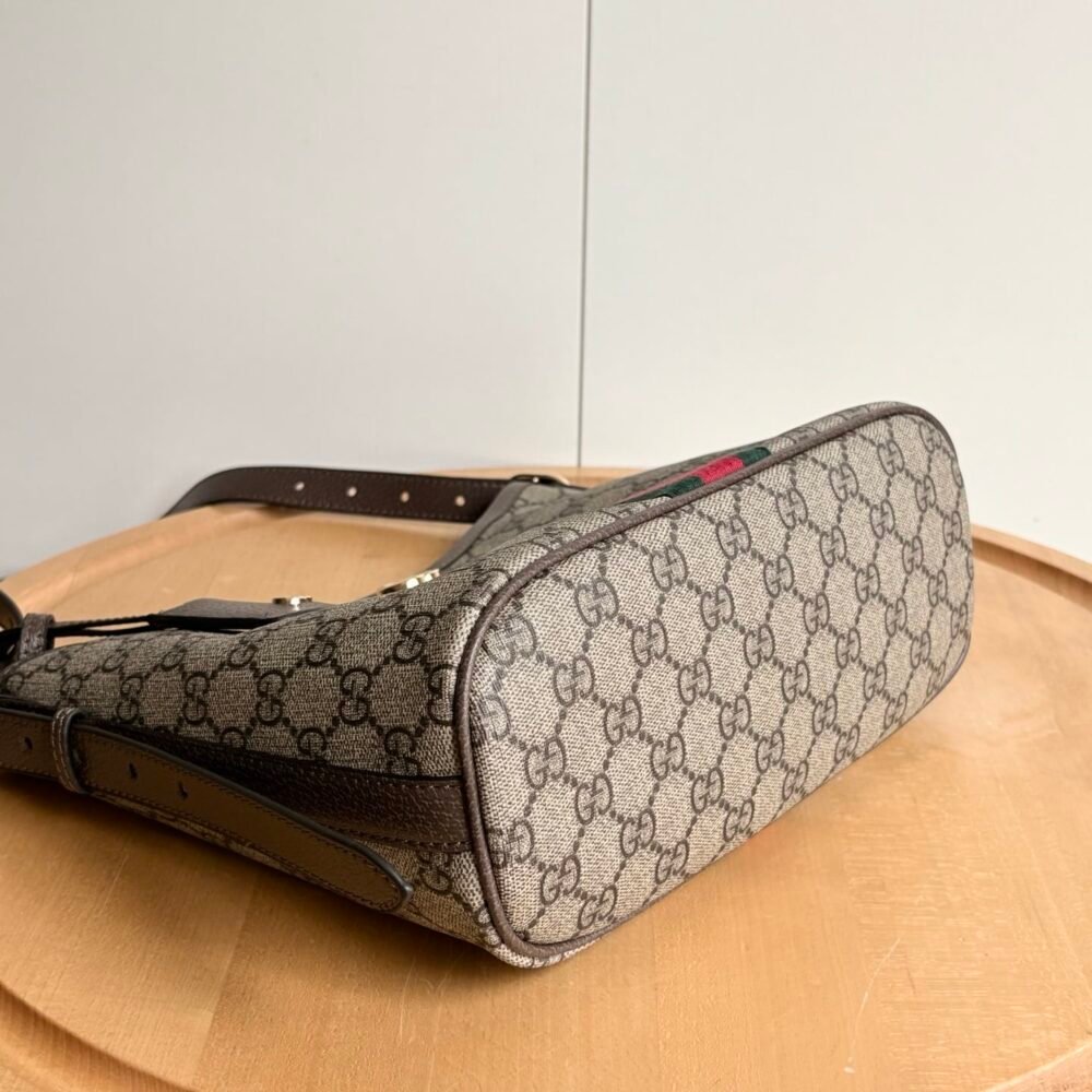 Gucci Ophidia Small Shoulder Bag Beige And Dark Brown 23Cm 836872 FAE0K 9853