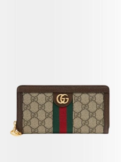Gucci Ophidia Small Zip Around Wallet Brown 19Cm 523154 96IWG 8745