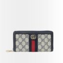 Gucci Ophidia Zip Around Wallet Black 19Cm 523154 96IWN 4076