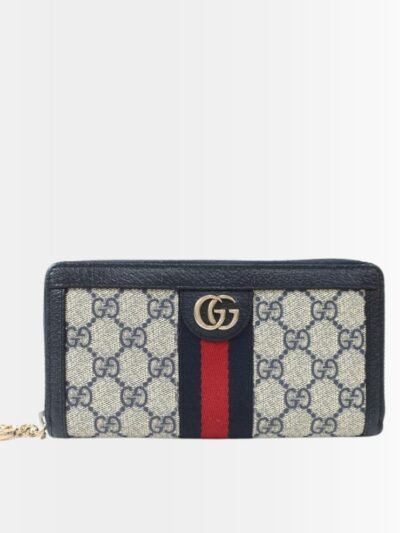 Gucci Ophidia Zip Around Wallet Black 19Cm 523154 96IWN 4076