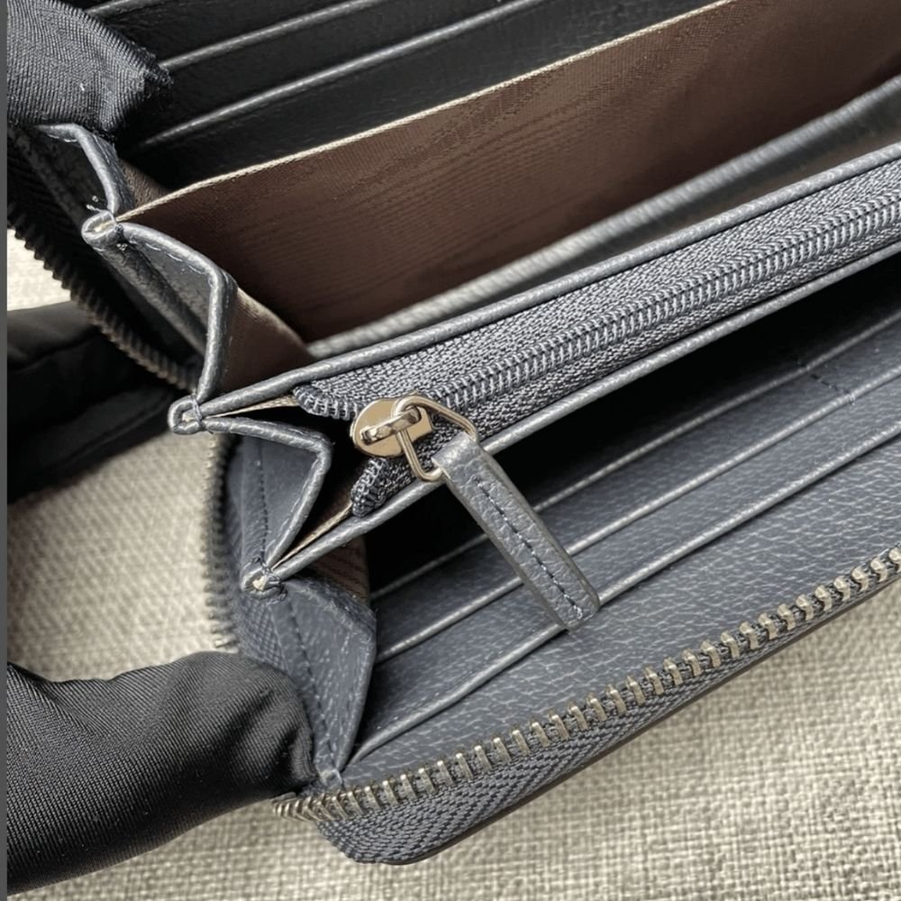 Gucci Ophidia Zip Around Wallet Black 19Cm 523154 96IWN 4076