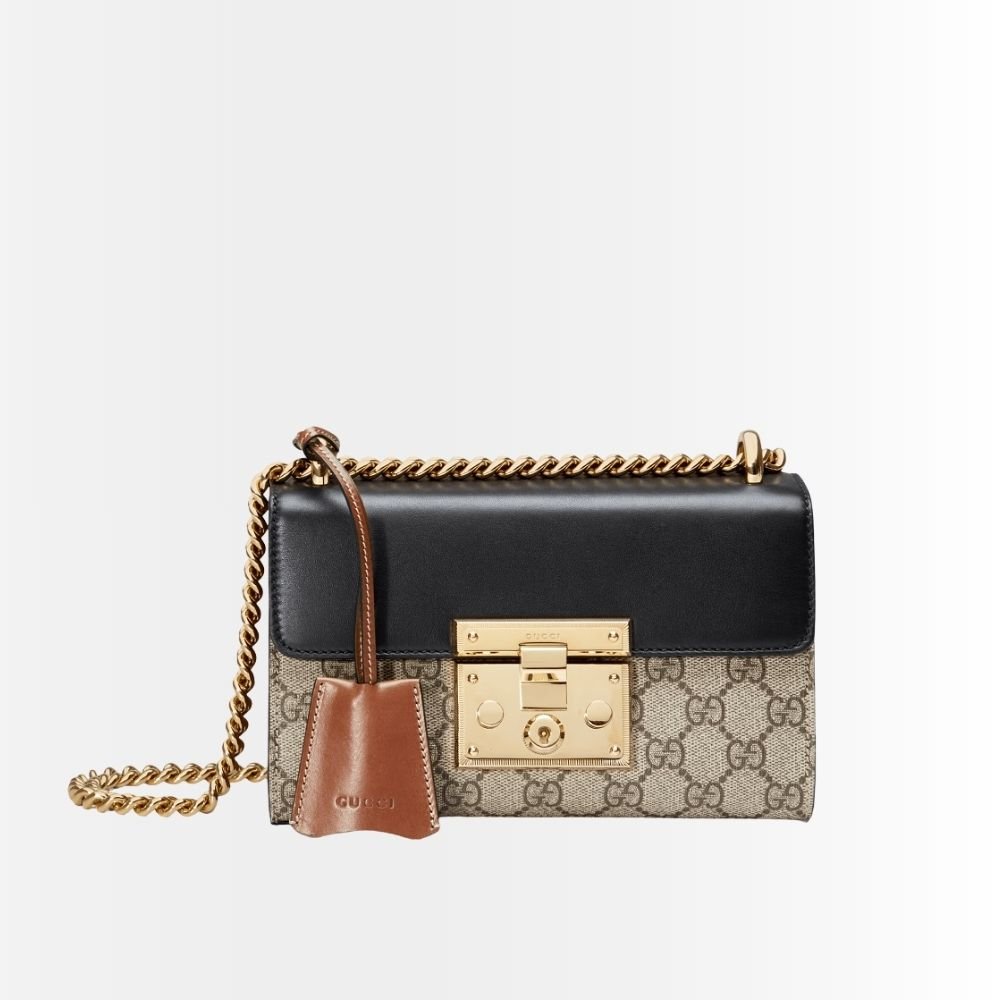 Gucci Padlock Small GG Shoulder Bag Black 20Cm