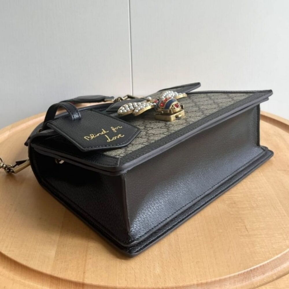 Gucci Queen Margaret GG Small Top Handle Bag Black 25Cm