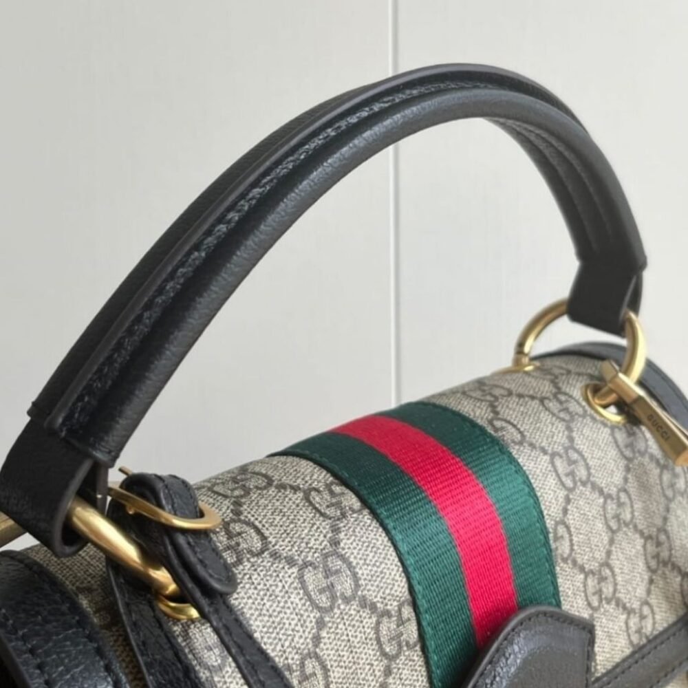Gucci Queen Margaret GG Small Top Handle Bag Black 25Cm
