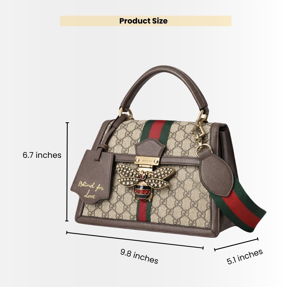Gucci Queen Margaret GG Small Top Handle Bag Brown 25Cm