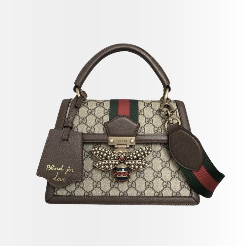 Gucci Queen Margaret GG Small Top Handle Bag Brown 25Cm