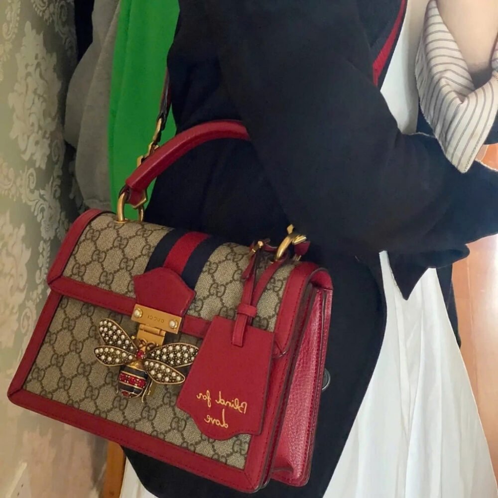 Gucci Queen Margaret GG Small Top Handle Bag Red 25Cm 476541 9I6ST 8540