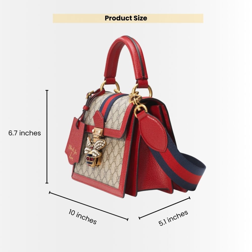 Gucci Queen Margaret GG Small Top Handle Bag Red 25Cm 476541 9I6ST 8540