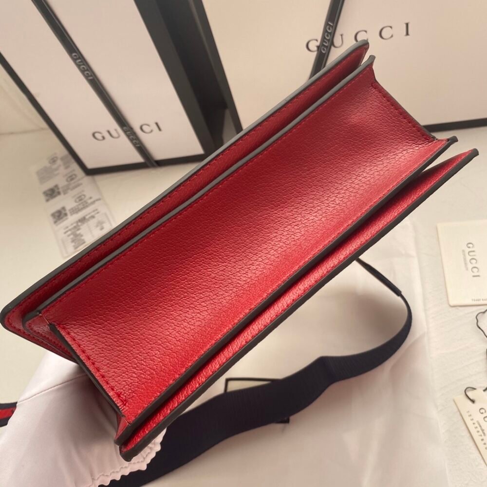 Gucci Queen Margaret GG Small Top Handle Bag Red 25Cm 476541 9I6ST 8540