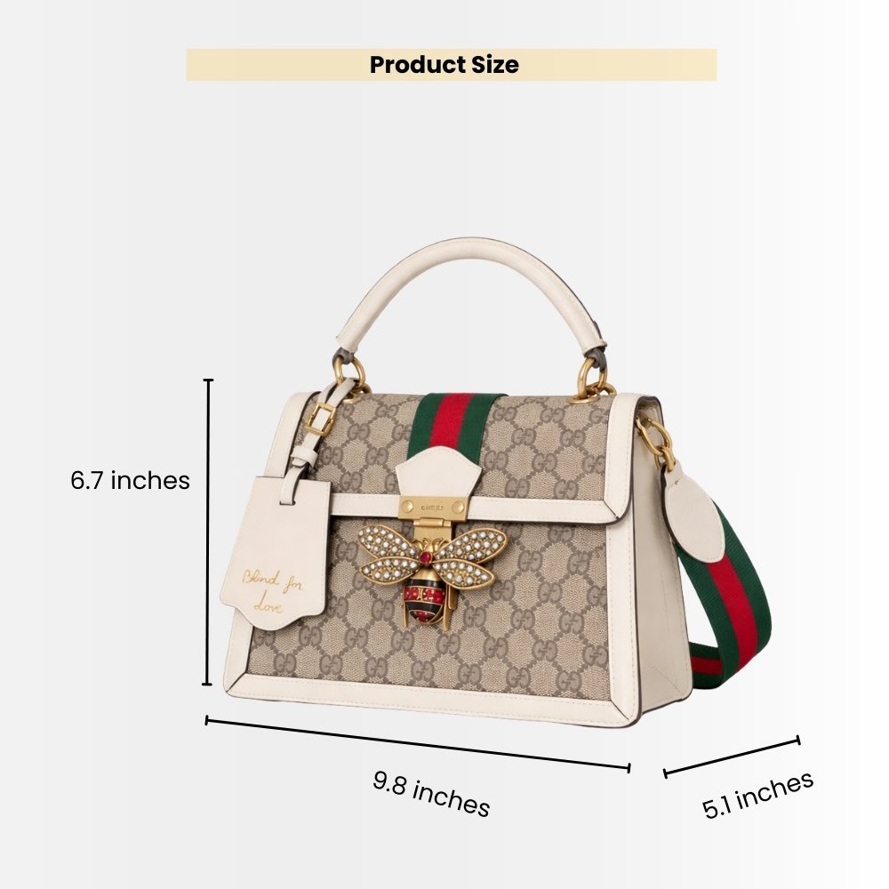 Gucci Queen Margaret GG Small Top Handle Bag White 25Cm 476541 9I6ST 9753