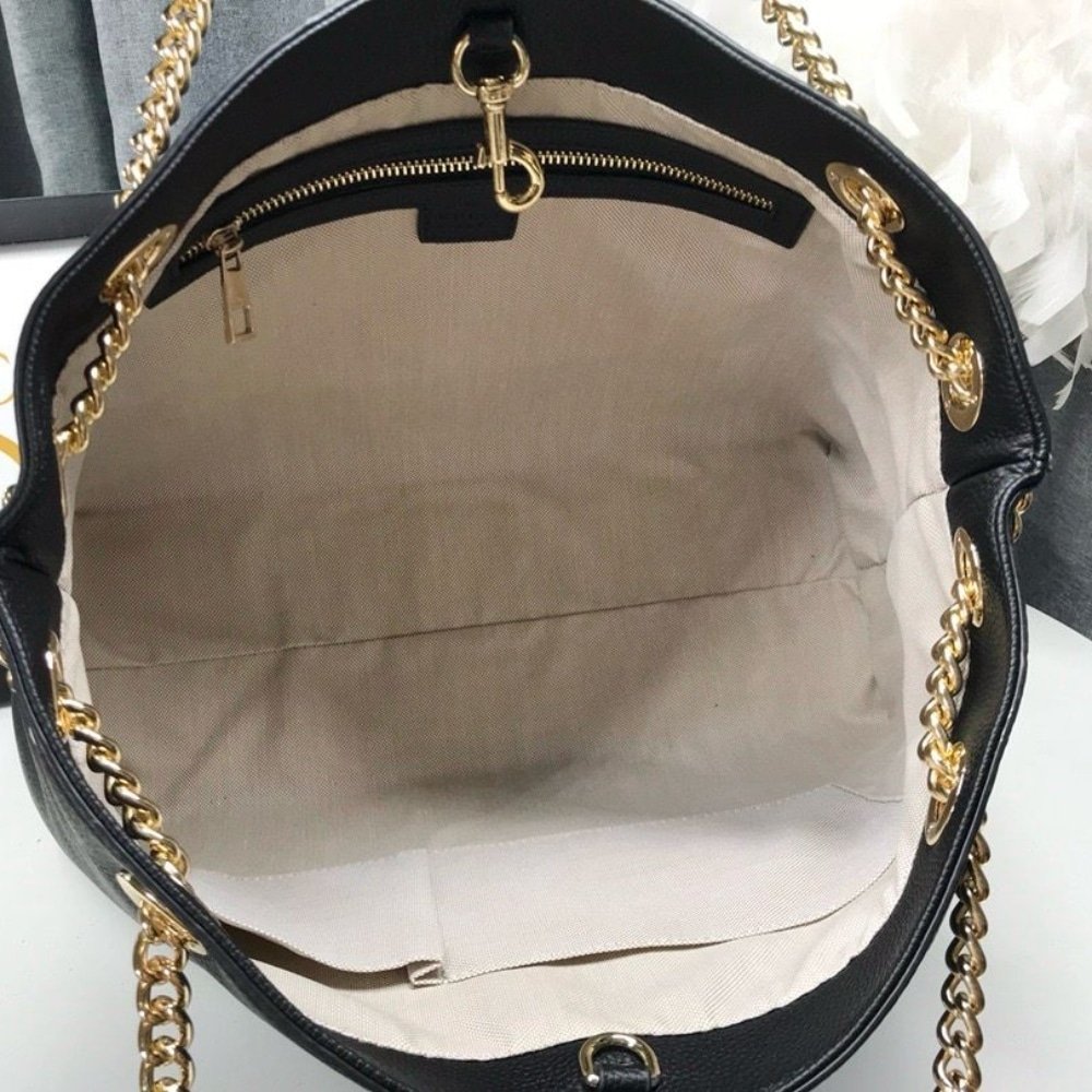 Gucci Soho Medium Shoulder Bag Black 38Cm