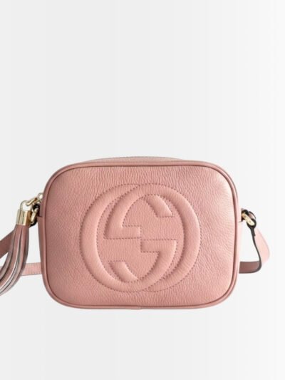 Gucci Soho Small Disco Bag Pink Leather 21Cm 308364 A7M0G 2754