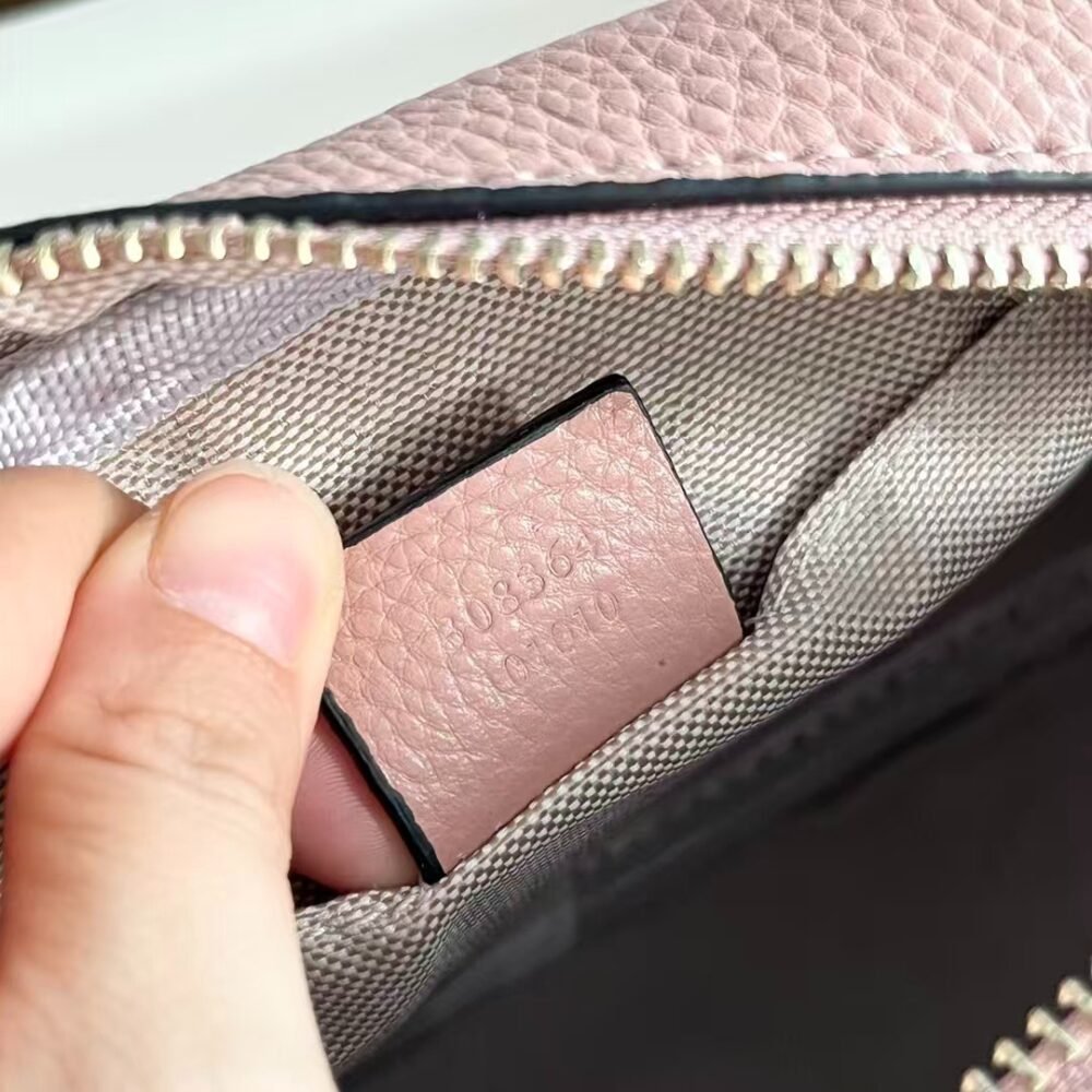Gucci Soho Small Disco Bag Pink Leather 21Cm 308364 A7M0G 2754