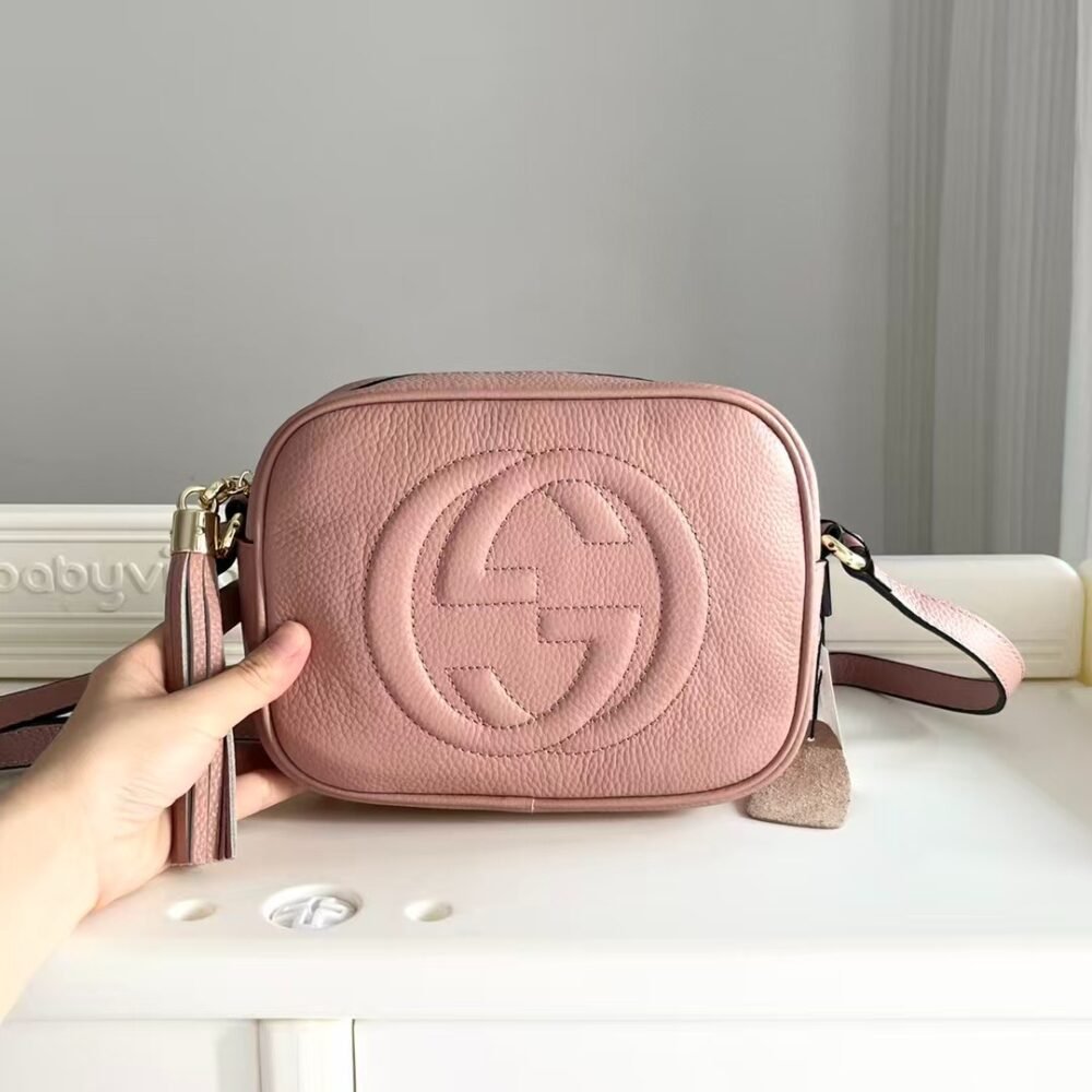 Gucci Soho Small Disco Bag Pink Leather 21Cm 308364 A7M0G 2754
