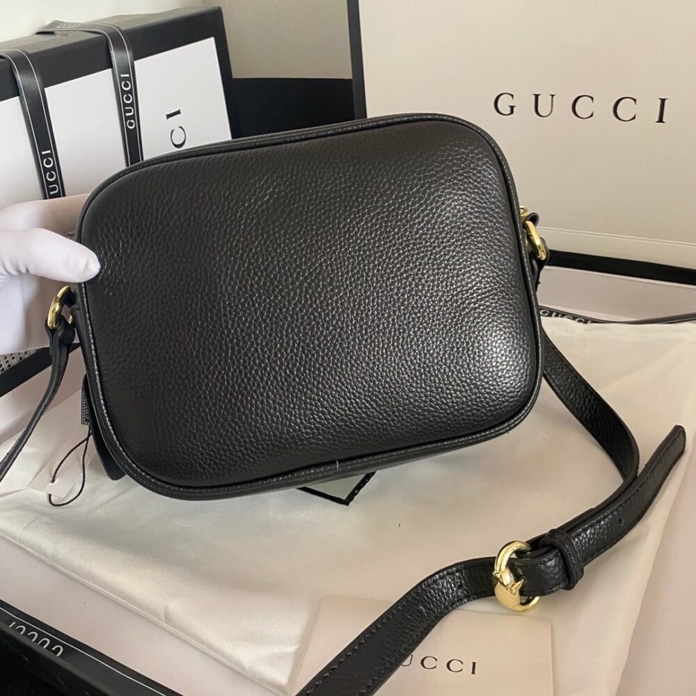 Gucci Soho Small Leather Disco Bag Black 21Cm 308364 A7M0G 1000