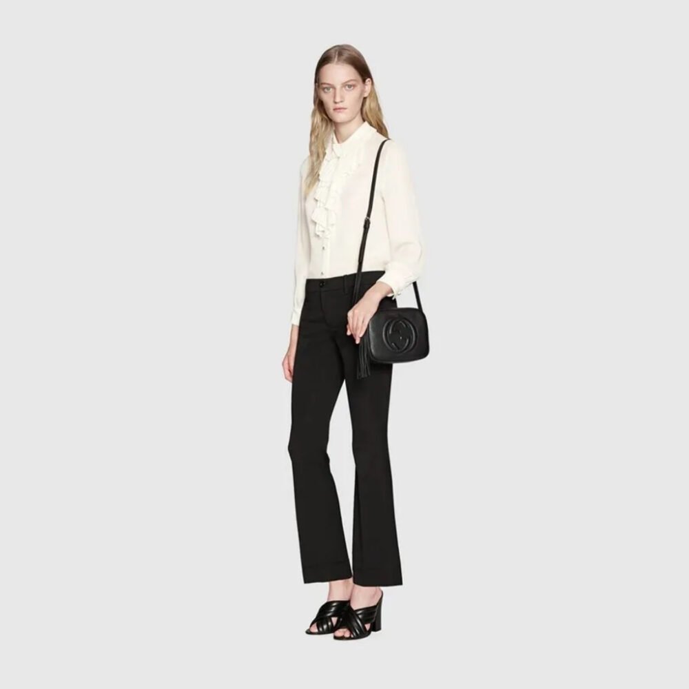 Gucci Soho Small Leather Disco Bag Black 21Cm 308364 A7M0G 1000