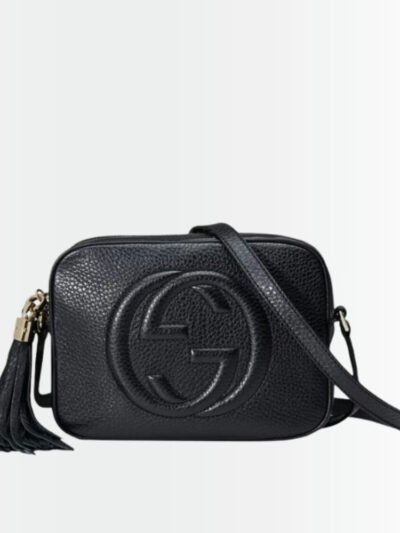 Gucci Soho Small Leather Disco Bag Black 21Cm 308364 A7M0G 1000