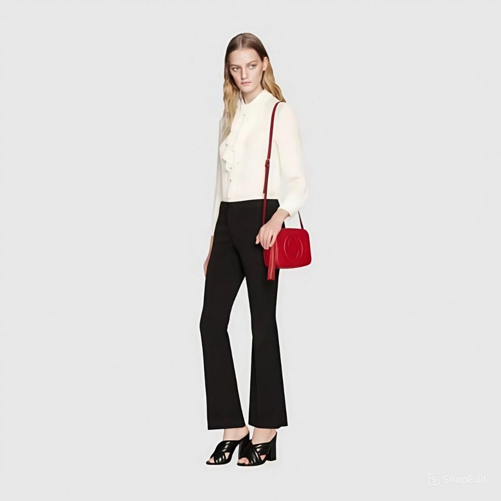 Gucci Soho Small Shoulder Bag Red 21Cm