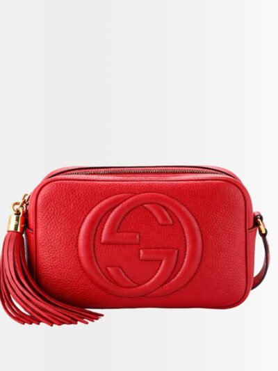 Gucci Soho Small Shoulder Bag Red 21Cm