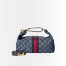 Gucci Vanity Medium Top Handle Bag Denim Blue 27Cm ‎857799 2ACFA 4444