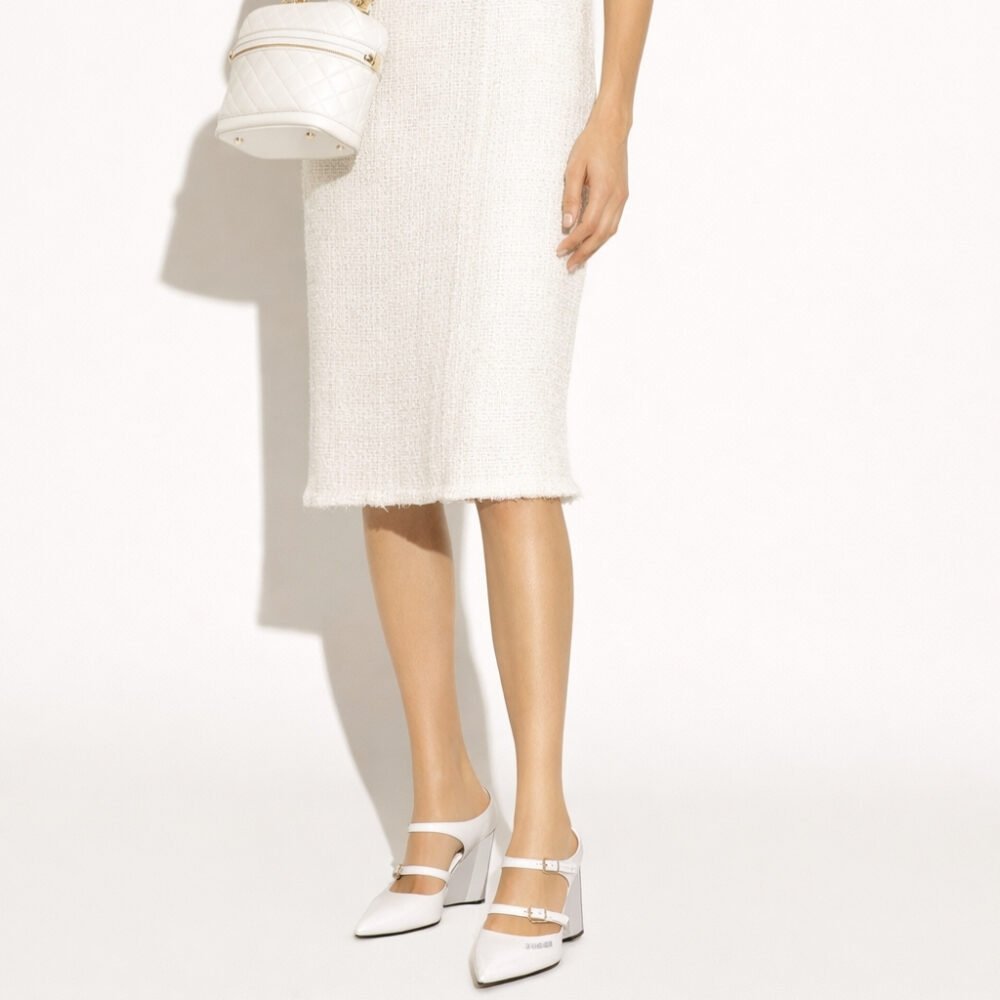Gucci Women’s Wedge Mule White 827856 CLG00 9014