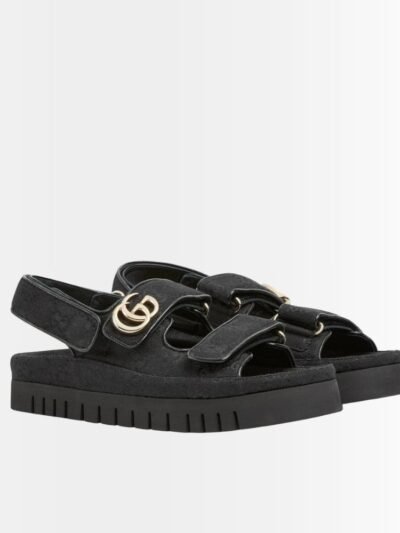 Gucci Women's Sandal With Double G Black
