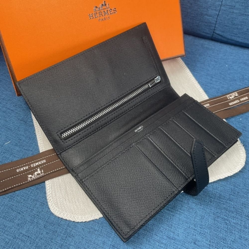 Hermes Bearn Wallet Noir 17Cm H084871CK89