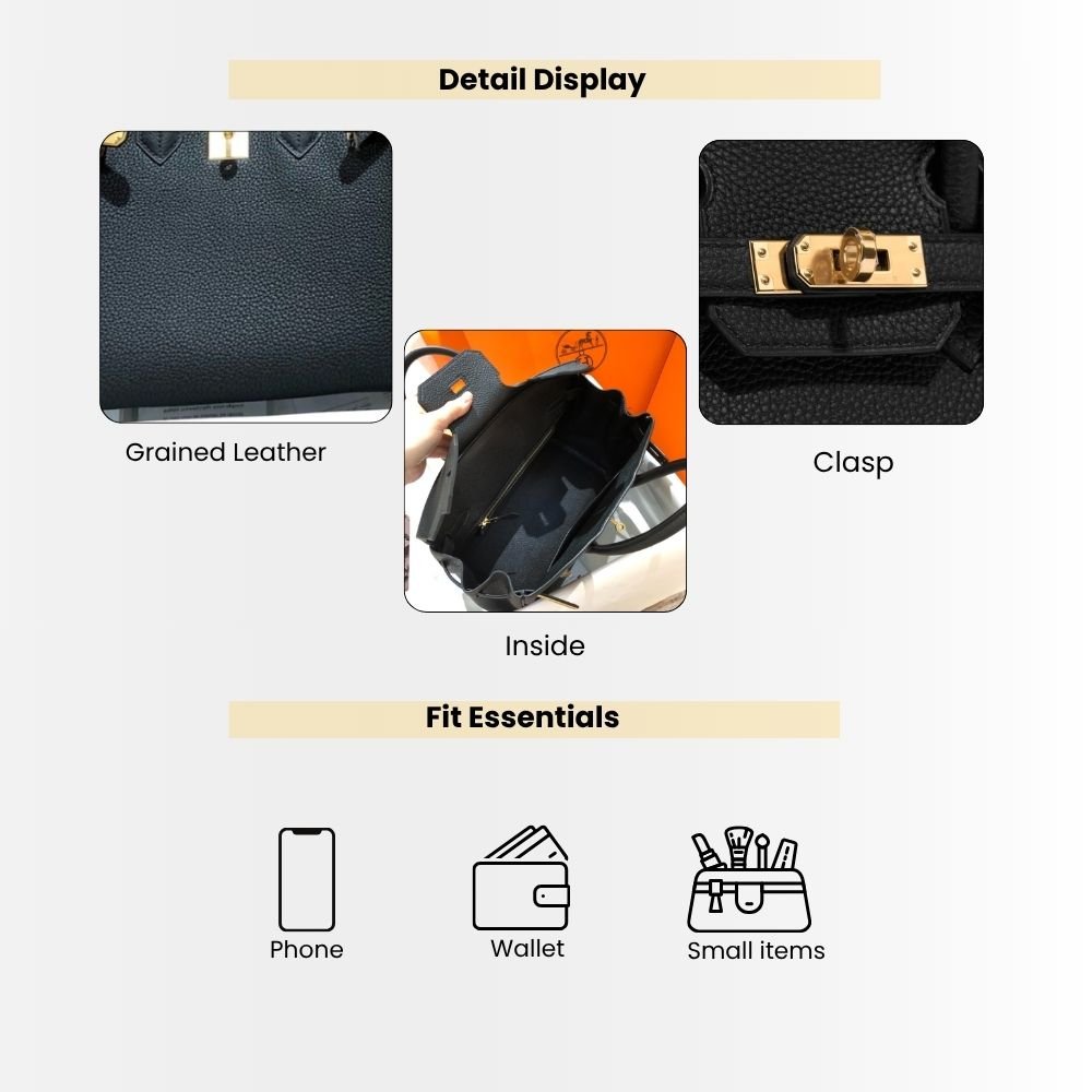 Hermes Birkin 25 Bag Togo Black 25cm