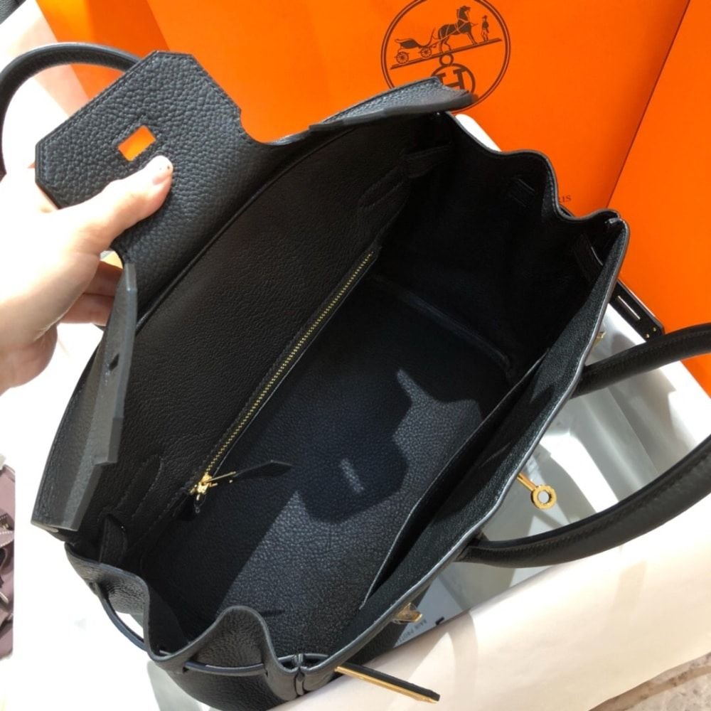 Hermes Birkin 25 Bag Togo Black 25cm