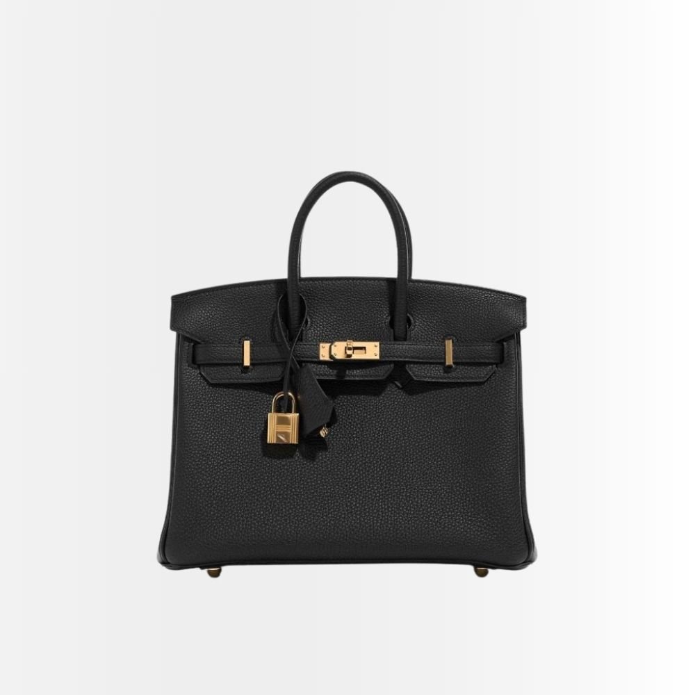 Hermes Birkin 25 Bag Togo Black 25cm