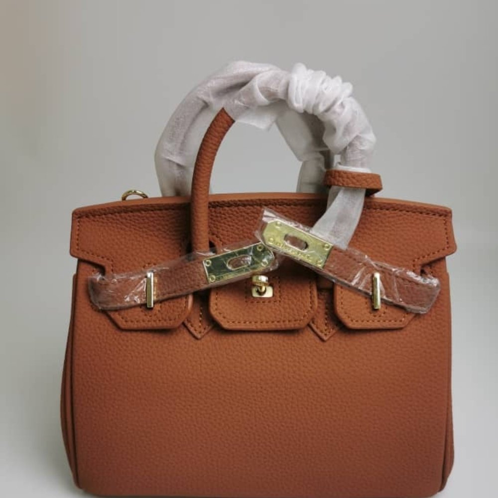Hermes Birkin 25 Handbag Brown Gold Tone Hardware 25cm