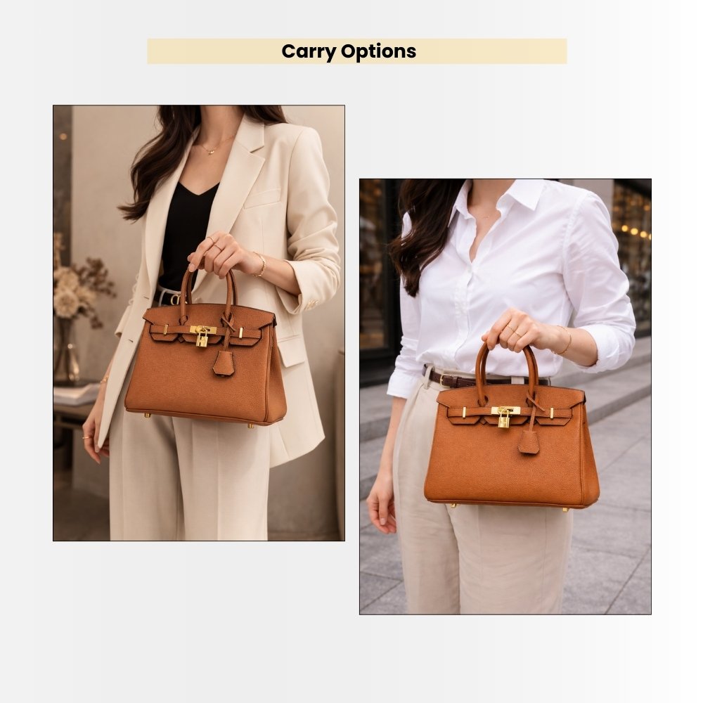 Hermes Birkin 25 Handbag Brown Gold Tone Hardware 25cm