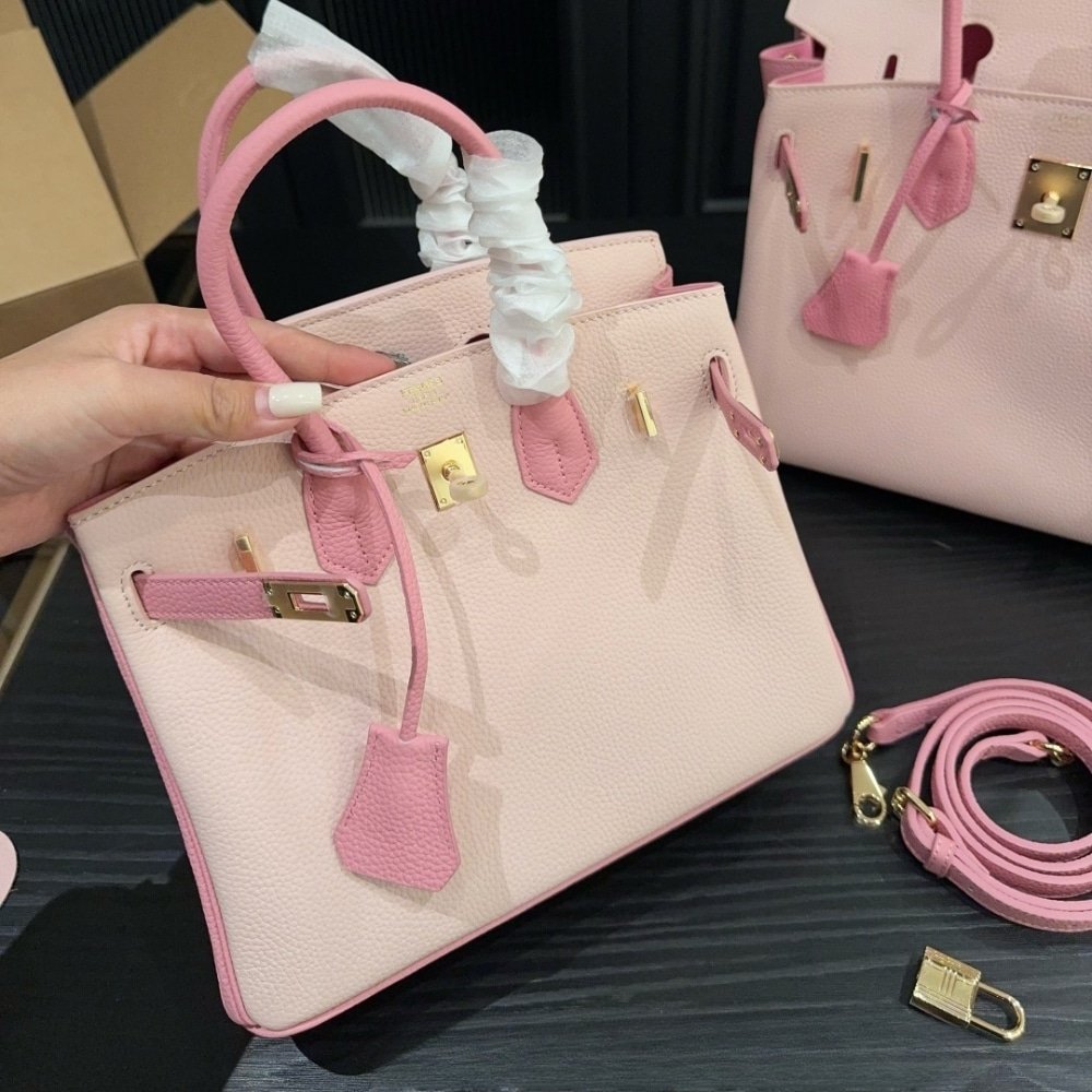 Hermes Birkin 25 Togo Leather Sakura Pink 25cm