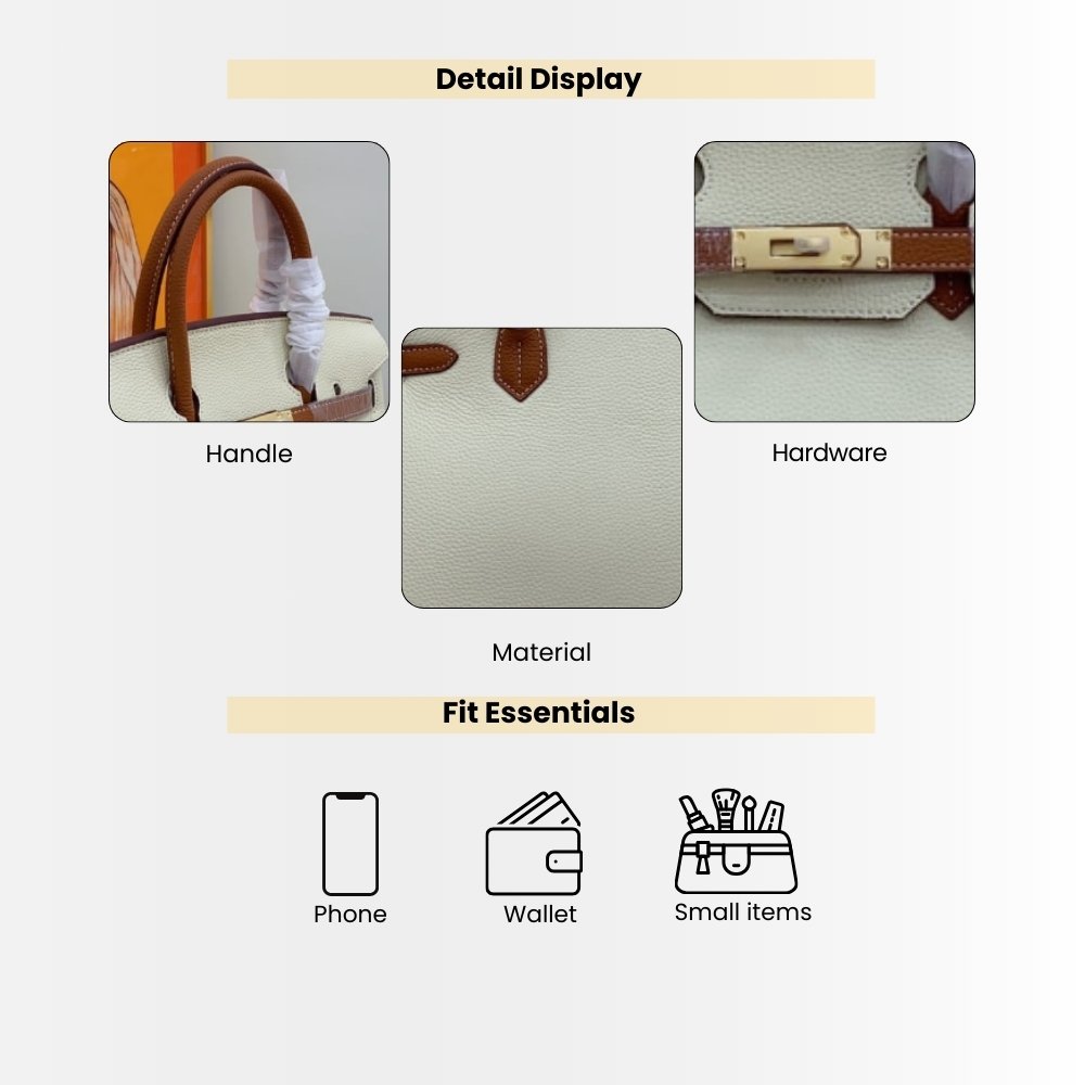 Hermes Birkin 30 Togo Brushed Leather Gold Hardware Beige Brown 30Cm