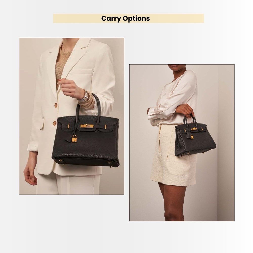 Hermes Birkin 35 Togo Leather Gold Hardware Black 35Cm