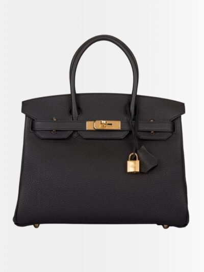Hermes Birkin 35 Togo Leather Gold Hardware Black 35Cm