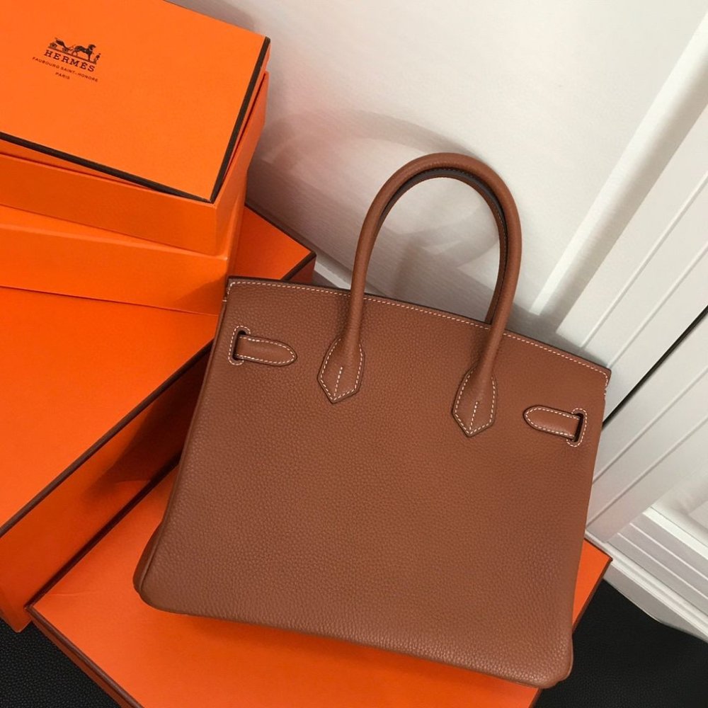 Hermes Birkin 35 Togo Leather Gold Hardware Brown 35Cm