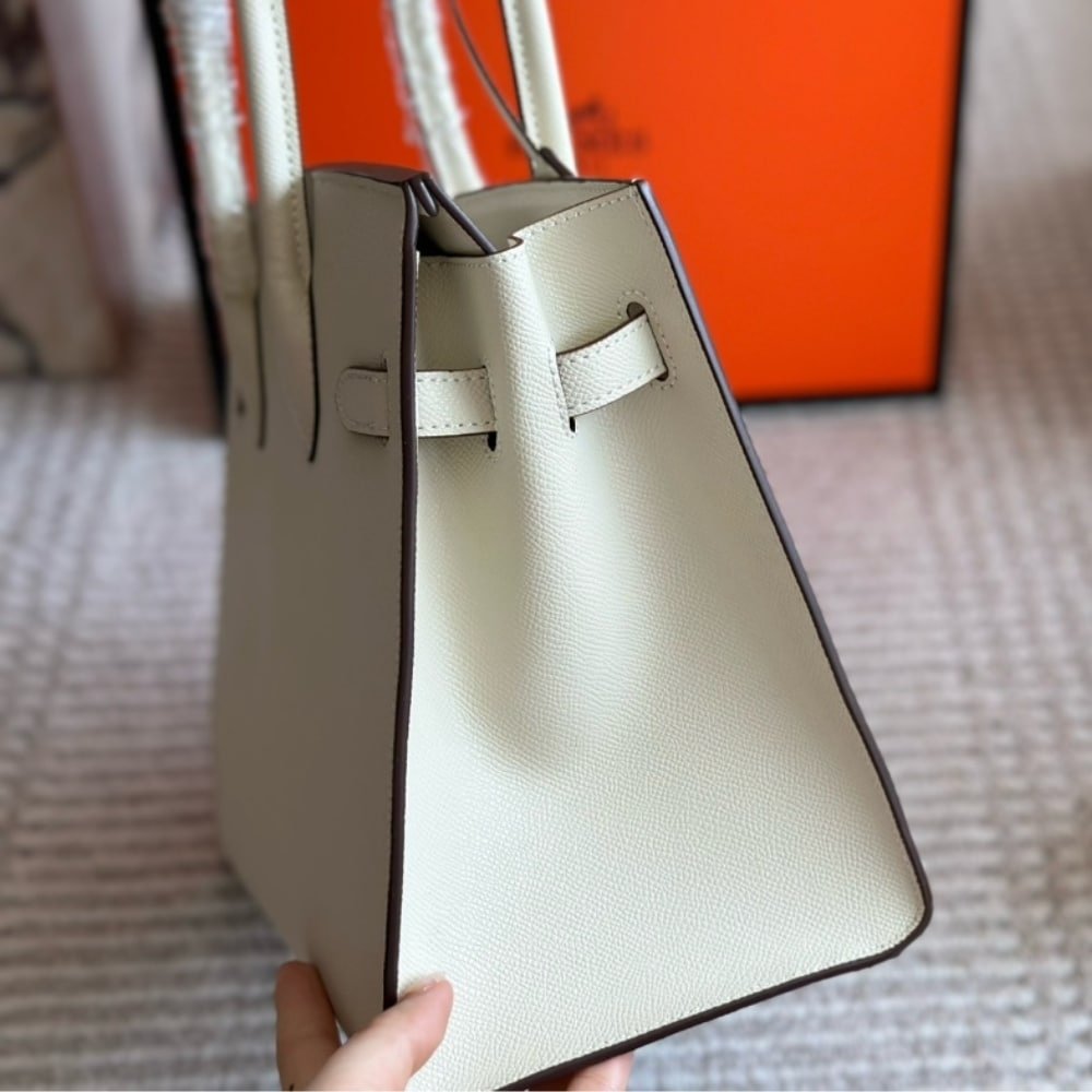 Hermes Birkin 35 Togo Leather White Gold Hardware 35Cm