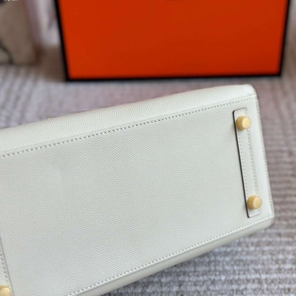 Hermes Birkin 35 Togo Leather White Gold Hardware 35Cm