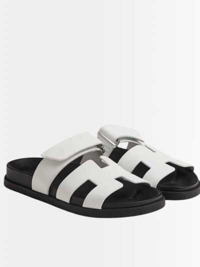 Hermes Chypre Sandal Blanc White H222100Z 90345
