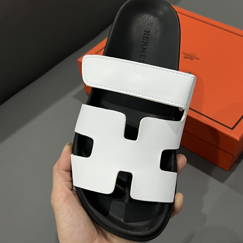 Hermes Chypre Sandal Blanc White H222100Z 90345