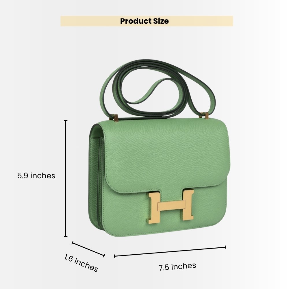 Hermes Constance 18 Epsom Leather Vert Criquet 18cm