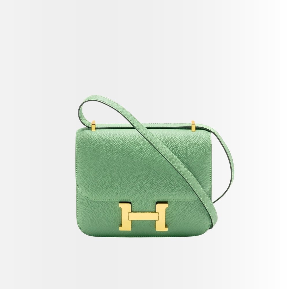 Hermes Constance 18 Epsom Leather Vert Criquet 18cm