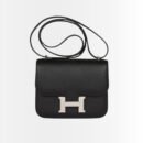 Hermes Constance 18 Epsom Silver Hardware Black 18Cm