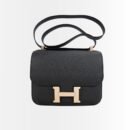 Hermes Constance 24 Togo Leather Gold Hardware Black 24Cm